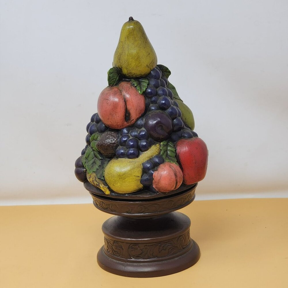 Vintage‎ Ceramic Fruit Topiary Decor Majolica Style Centerpiece
